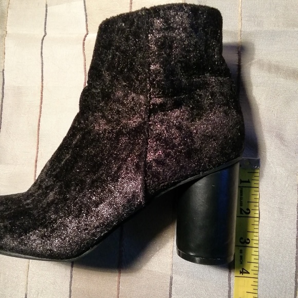 Vanessa Wu velvet brown sparkly Booties size 39 - Picture 7 of 8